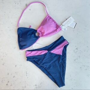 NWT L*Space 2-Piece Set - Freddie Top & Nancy Lee Bottom in Indigo Rosebud